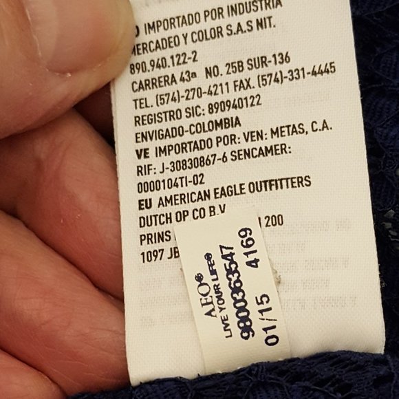 American Eagle Outfitters Lace Top Stretch Size Med - Picture 8 of 10